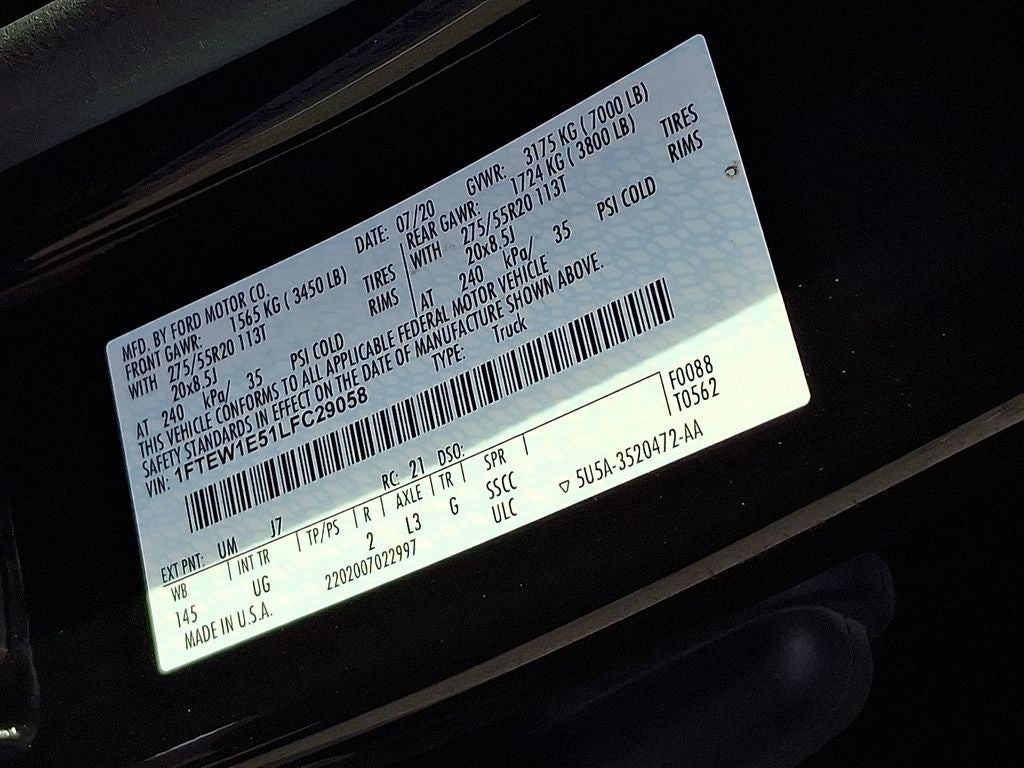2020 Ford F-150 XLT