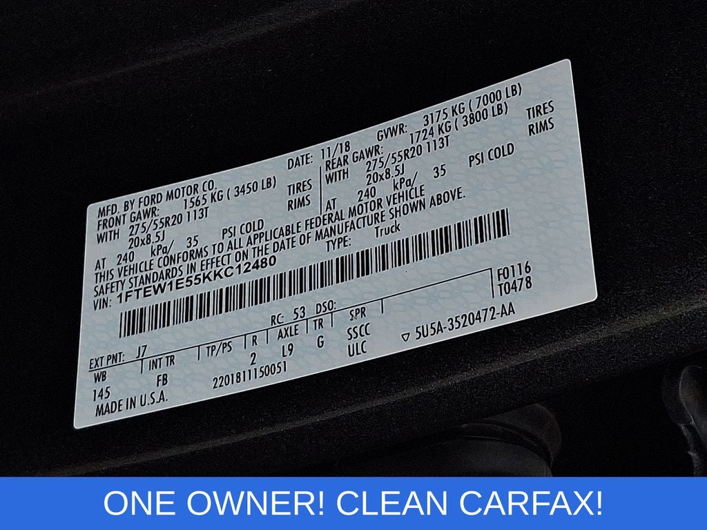 2019 Ford F-150 XLT