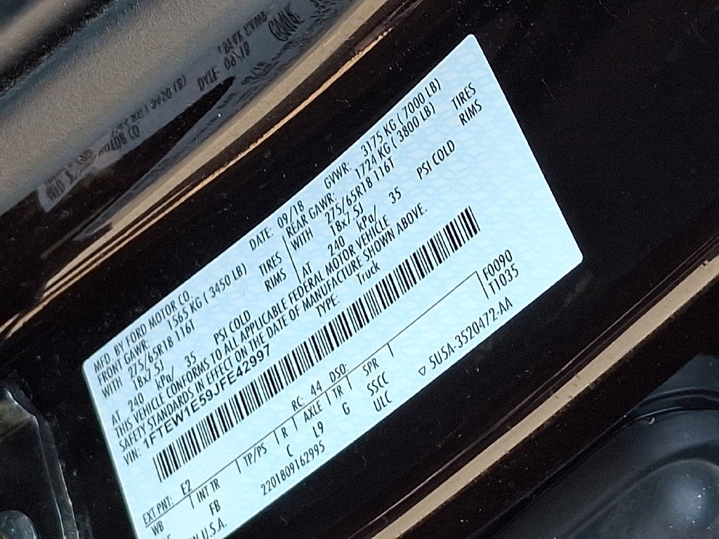 2018 Ford F-150 XLT