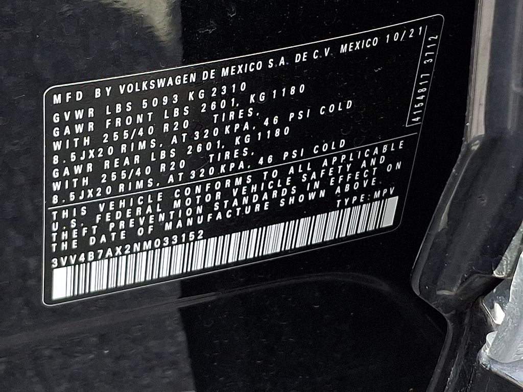 2022 Volkswagen Tiguan 2.0T SEL R-Line