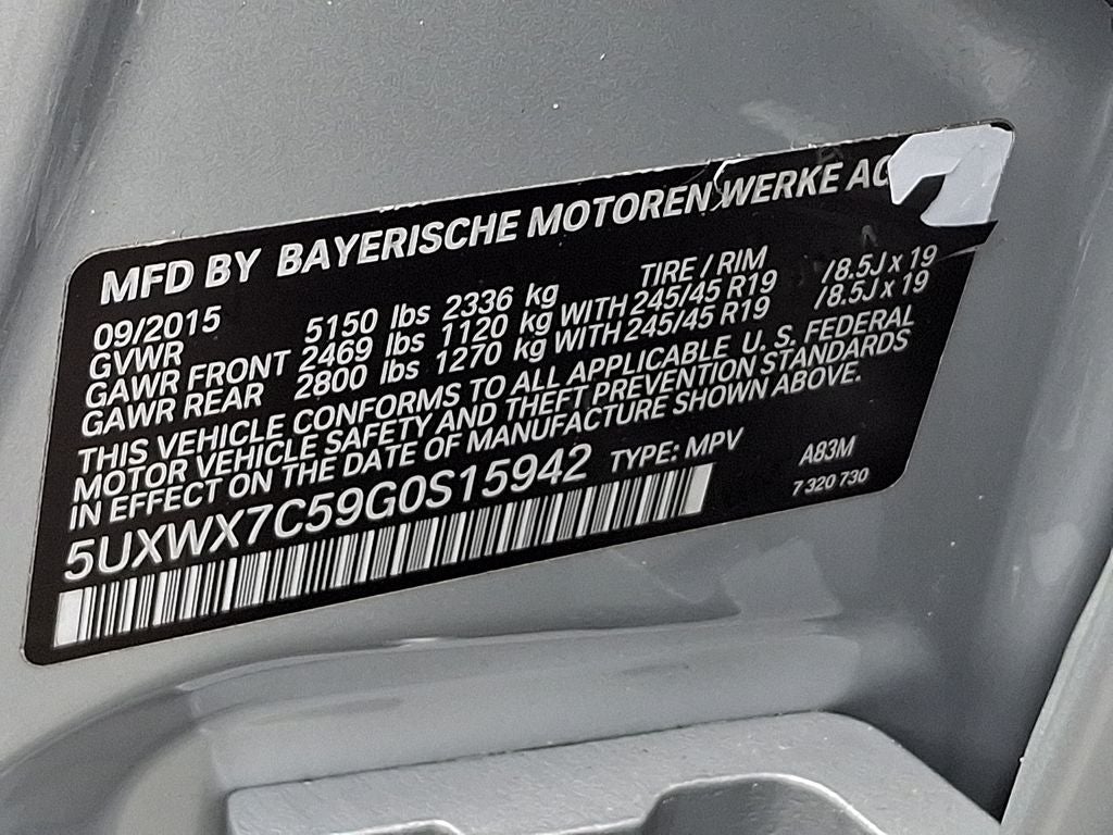 2016 BMW X3 xDrive35i