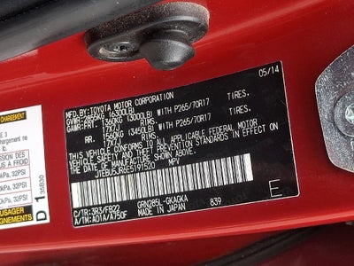 2014 Toyota 4Runner SR5